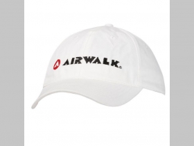 Airwalk biela šiltovka s vyšívaným logom so zapínaním na suchý zips, univerzálna veľkosť, materiál 100%bavlna